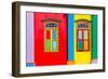 Colorful Windows and Details on A Colonial House in Little India, Singapore-platongkoh-Framed Photographic Print