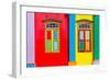 Colorful Windows and Details on A Colonial House in Little India, Singapore-platongkoh-Framed Photographic Print