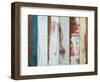 Colorful Wood Background-jannoon028-Framed Photographic Print