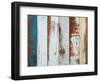 Colorful Wood Background-jannoon028-Framed Photographic Print