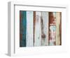 Colorful Wood Background-jannoon028-Framed Photographic Print