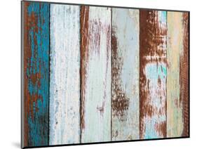 Colorful Wood Background-jannoon028-Mounted Photographic Print