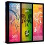 Colorful Year of the Goat Banner Set - 2015-cienpies-Stretched Canvas
