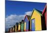 Colorfully Painted Bath Houses-Paul Souders-Mounted Photographic Print