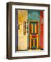 Colorfully Painted Building Decorated with Masks, Ubud, Bali, Indonesia-Tom Haseltine-Framed Photographic Print