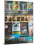 Colorfully Painted Wall in the Old Town, Vilnius, Lithuania-Keren Su-Mounted Photographic Print