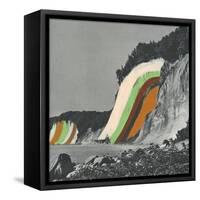 Coloring Cliffs-Danielle Kroll-Framed Stretched Canvas