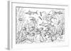 Coloring Page - Submarine-null-Framed Art Print