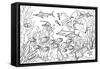 Coloring Page - Submarine-null-Framed Stretched Canvas