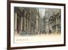 Colorized Wall Street Scene, New York City-null-Framed Premium Giclee Print