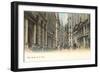 Colorized Wall Street Scene, New York City-null-Framed Art Print