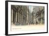 Colorized Wall Street Scene, New York City-null-Framed Art Print