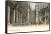 Colorized Wall Street Scene, New York City-null-Framed Stretched Canvas