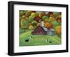 Colors of Autumn Barnyard-Cheryl Bartley-Framed Giclee Print