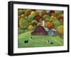 Colors of Autumn Barnyard-Cheryl Bartley-Framed Giclee Print