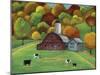 Colors of Autumn Barnyard-Cheryl Bartley-Mounted Giclee Print