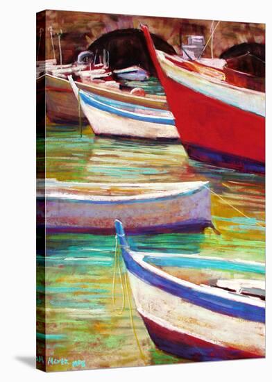 Colors of Camogli-Nancie King Mertz-Stretched Canvas