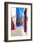 Colors of Greece - Pictorial Streets of Cycladic Islands-Maugli-l-Framed Photographic Print