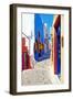 Colors of Greece - Pictorial Streets of Cycladic Islands-Maugli-l-Framed Photographic Print