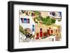 Colors of Greece - Santorini-Maugli-l-Framed Photographic Print