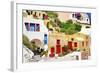 Colors of Greece - Santorini-Maugli-l-Framed Photographic Print