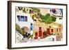 Colors of Greece - Santorini-Maugli-l-Framed Photographic Print