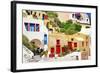 Colors of Greece - Santorini-Maugli-l-Framed Photographic Print