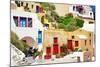 Colors of Greece - Santorini-Maugli-l-Mounted Photographic Print