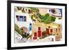 Colors of Greece - Santorini-Maugli-l-Framed Photographic Print