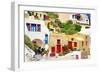 Colors of Greece - Santorini-Maugli-l-Framed Photographic Print