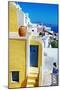 Colors of Greece Series - Santorini, Traditional Cycladic Architecture-Maugli-l-Mounted Premium Photographic Print