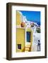 Colors of Greece Series - Santorini, Traditional Cycladic Architecture-Maugli-l-Framed Photographic Print