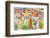 Colors of Mediterraneans - Houses of Menton-Maugli-l-Framed Photographic Print