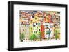 Colors of Mediterraneans - Houses of Menton-Maugli-l-Framed Photographic Print