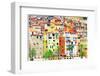 Colors of Mediterraneans - Houses of Menton-Maugli-l-Framed Photographic Print