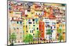 Colors of Mediterraneans - Houses of Menton-Maugli-l-Mounted Photographic Print