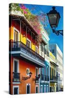 Colors Of Old San Juan I-George Oze-Stretched Canvas