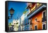 Colors Of Old San Juan II-George Oze-Framed Stretched Canvas