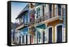 Colors Of Old San Juan III-George Oze-Framed Stretched Canvas