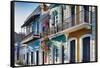 Colors Of Old San Juan III-George Oze-Framed Stretched Canvas