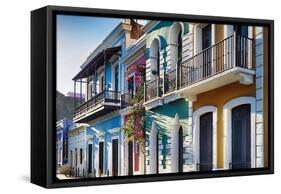 Colors Of Old San Juan III-George Oze-Framed Stretched Canvas