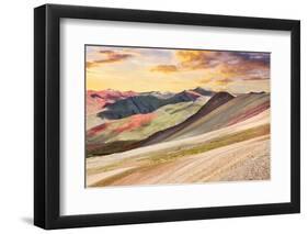 Colors of Peru - Palcoyo at Sunset-Philippe HUGONNARD-Framed Photographic Print