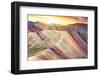 Colors of Peru - Palcoyo Rainbow Mountain-Philippe HUGONNARD-Framed Photographic Print