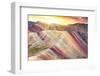 Colors of Peru - Palcoyo Rainbow Mountain-Philippe HUGONNARD-Framed Photographic Print