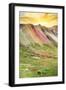 Colors of Peru - Rainbow Mountain at Sunset-Philippe HUGONNARD-Framed Photographic Print