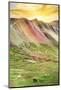 Colors of Peru - Rainbow Mountain at Sunset-Philippe HUGONNARD-Mounted Photographic Print