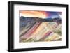 Colors of Peru - Sunset Palcoyo Mountain-Philippe HUGONNARD-Framed Photographic Print