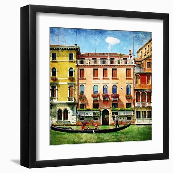 Colors Of Venice - Artistic Picture-Maugli-l-Framed Art Print