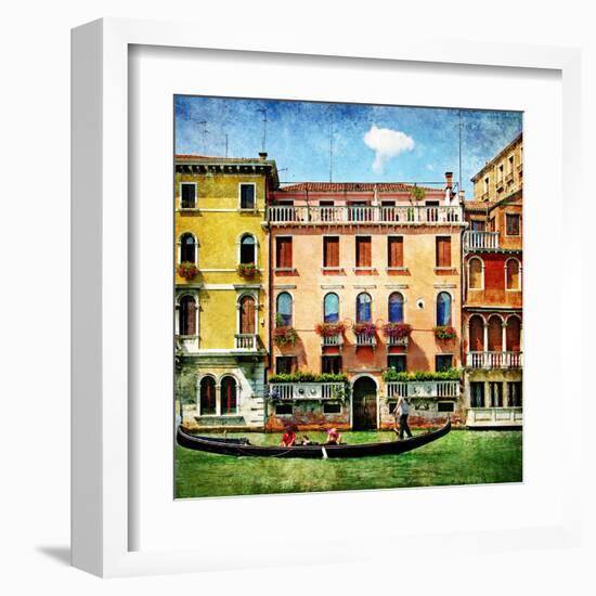 Colors Of Venice - Artistic Picture-Maugli-l-Framed Art Print