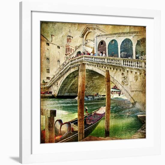 Colors Of Venice - Artwork In Painting Style From My Italian Series-Maugli-l-Framed Art Print